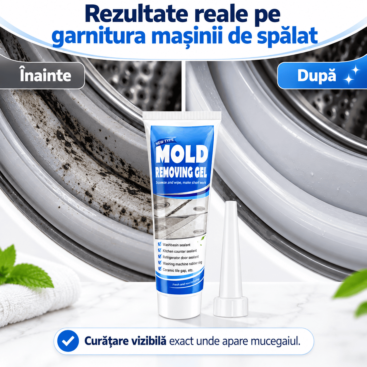 Rezultat pe garnitura mașinii de spălat