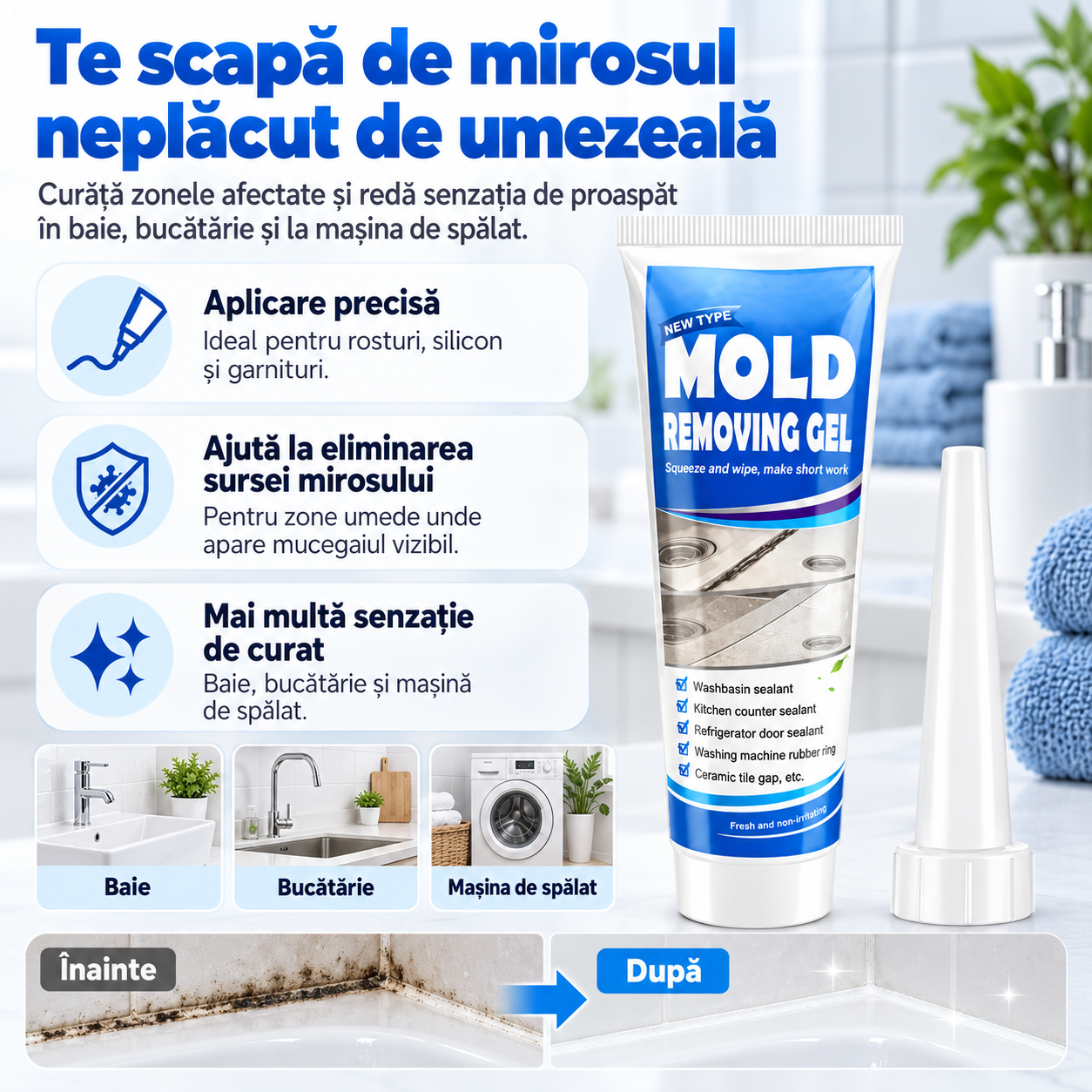 MoldZero gel pentru îndepărtarea mucegaiului